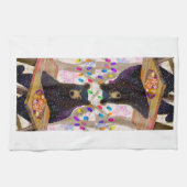 Hiver Ours Vacances Serviette de cuisine (Horizontal)