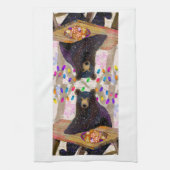 Hiver Ours Vacances Serviette de cuisine (Vertical)