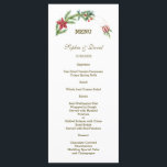 Hiver Poinsettia Pine Berry Xmas Mariage Menu<br><div class="desc">Design élégant et unique avec de magnifiques branches de pin aquarelle,  des baies,  des boules de Noël,  l'arrangement des mains d'or comme un hiver vacances couronnes sur blanc. Utilisez l'outil Personnaliser pour ajouter vos informations. Pour plus d'idées,  visitez ma collection Gold Hands Holidays.</div>