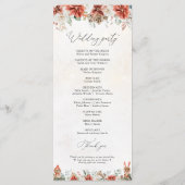 Hiver Programme de mariage Pinecone rouge verdure (Dos)