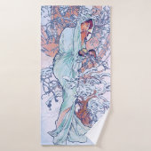 Hiver (Quatre Saisons), Alphonse Mucha (Serviette de bain)