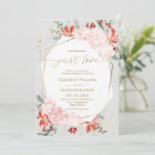 Hiver Rien De Fancy Just Love Mariage Invitations (Debout devant)