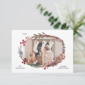 hiver rouge baies photo joyeux carte de noël (Debout devant)