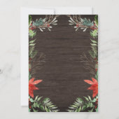 Hiver Rustique Bois nuptiale de douche Invitation (Dos)