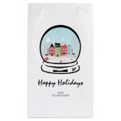 Hiver Sac cadeau Globe neige (Dos)