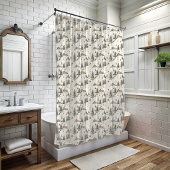 Hiver Ski Lodge Douche rideau