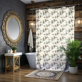 Hiver Ski Lodge Douche rideau