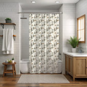 Hiver Ski Lodge Douche rideau