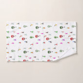 Hiver Skieurs de descente Motif de ski (Serviette à main)