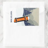 Hiver Snowboard autocollants de texte personnalisé (Sac)