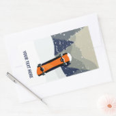 Hiver Snowboard autocollants de texte personnalisé (Enveloppe)