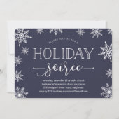 Hiver Snowfall Holiday Soiree Invitation (Devant)