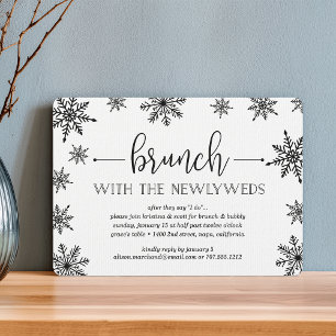 Hiver Snowfall Post Mariage Brunch Invitation