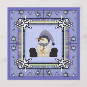 Hiver Snowman Baby Boy Baby shower Invitation