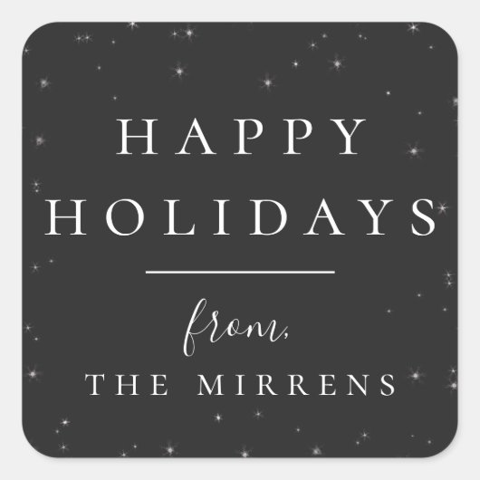 Hiver | Sticker Black Holiday (Devant)