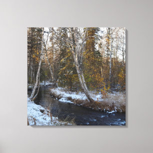 Hiver sur toile étirée de Chester Creek