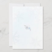 Hiver TOUTE première Invitation Flocon de Neige Bl (Dos)