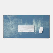 Hiver Treescape Snowy Abstrait Art Desk Area Mat (Clavier et souris)