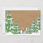 Hiver une invitation de fête d'anniversaire (Dos)