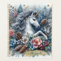 Hiver Unicorne Magique Scène 6 Planificateur