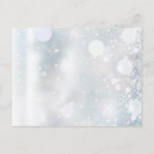 Hiver Végétation neigeuse Baptême Invitation (Dos)