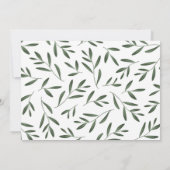 Hiver Verts Joie Carte de fin de année (Dos)