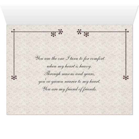 Hiver vintage floral (Intérieur Horizontal (Bas))