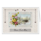 Hiver vintage floral (Devant horizontal)