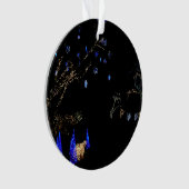 Hiver Wonderland Lumières Bleu et blanc Vacances (devant)