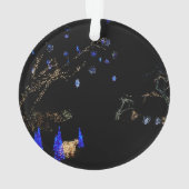 Hiver Wonderland Lumières Bleu et blanc Vacances (dos)