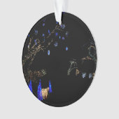 Hiver Wonderland Lumières Bleu et blanc Vacances (devant)