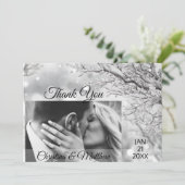 Hiver Wonderland Mariage Merci | PHOTO (Debout devant)