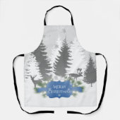 Hiver Wonderland Tout-En-Plan Imprimer Tablier - B (Recto)