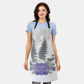 Hiver Wonderland Tout-En-Plan Imprimer Tablier - V (Porté)