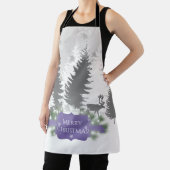 Hiver Wonderland Tout-En-Plan Imprimer Tablier - V (Insitu)