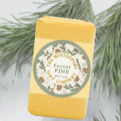 Hiver Woods Pine Bough et Cone Soap Étiquette