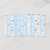 Hivernal Bois Animaux Queue Cartes à rousseur Bleu (Dos)