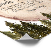 Hivernal Forêt de Bois Baby Sock Hunt Poster (Coin)