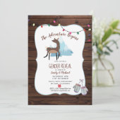 Hivernal Genre Reveal Invitation L'aventure commen (Debout devant)