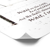 Hivernal Horse & Ecriture Poster 11x14 Matte (Coin)