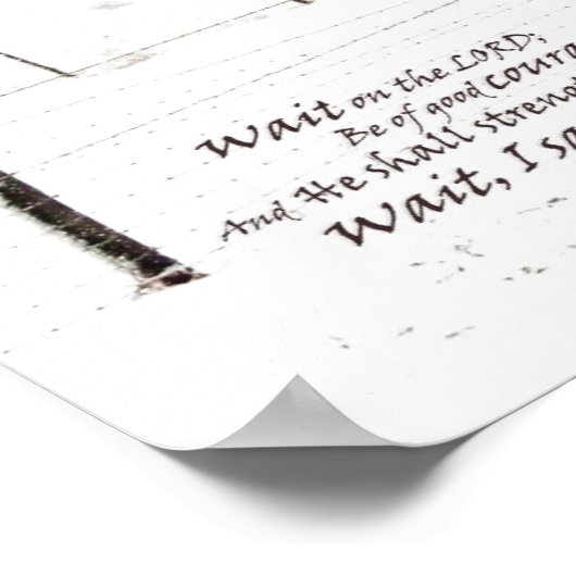 Hivernal Horse & Ecriture Poster 11x14 Matte (Coin)