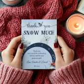 Hivernal Ours Chouette neige beaucoup Merci Baby s