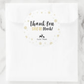 Hivernal pays des merveilles, Autocollant de Merci (Sac)