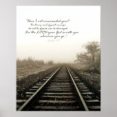 Hivernal Tracks and Scripture 16x20 Poster Gloss (Devant)