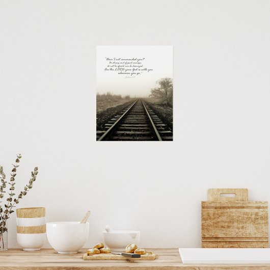 Hivernal Tracks and Scripture 16x20 Poster Gloss (Cuisine)