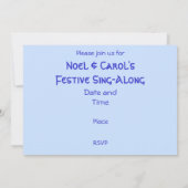 Hivernes Invitation bleue (Dos)