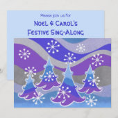 Hivernes Invitation bleue (Devant / Derrière)