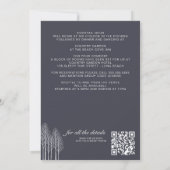 Hivernes QR Code Faire-part de mariage (Dos)
