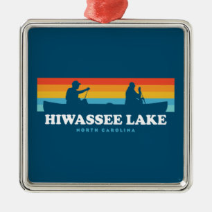 Hiwassee Lake North Carolina Canoe Metalen Ornament