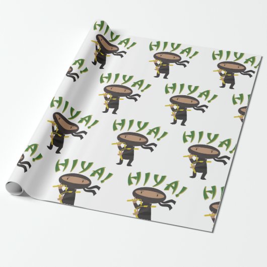 Hiya Ninja Cadeaupapier (Uitgerold)